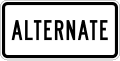M4 series Route marker auxiliaries-Alternate (plaque)