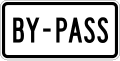 M4 series Route marker auxiliaries-By-Pass (plaque)