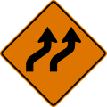 W1 series Horizontal alignment-Double lane shift (right)