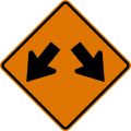 W12 series Low clearance warnings-Double arrow