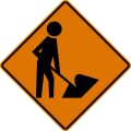 W21 series Road work-Workers (symbol sign)