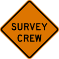 W21 series Road work-Survey crew