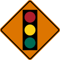 W3 series Advance traffic control- ahead