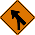 W4 series Lanes and merges-Merge left (entering roadway)