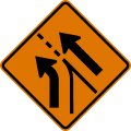 W4 series Lanes and merges-Added left lane (entering roadway)