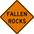 W8 series Pavement and roadway conditions-Fallen rocks