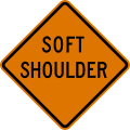 W8 series Pavement and roadway conditions-Soft shoulder