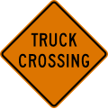 W8 series Pavement and roadway conditions-Truck crossing