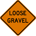 W8 series Pavement and roadway conditions-Loose gravel