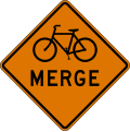W9 series Lane transitions-Bicycles Merging