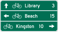 D1 series Destination-Bicycle Destination and Distance (3-lines)