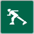 D11 series Bicycle facility and shared-use path-Skaters permitted