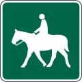 D11 series Bicycle facility and shared-use path-Equestrians permitted