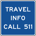 D12 series Radio, telephone and carpool information-Travel info call 511