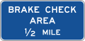 D5 series Rest area-Brake check area (distance)