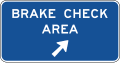 D5 series Rest area-Brake check area (diagonal right arrow)