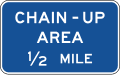D5 series Rest area-Chain-up area (distance)