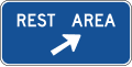 D5 series Rest area-Rest area (diagonal right arrow)