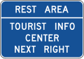 D5 series Rest area-Rest area - tourist info center next right