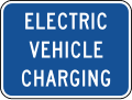 Motorist services-Electric vehicle charging (plaque)