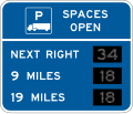 Motorist services-Truck parking availability - distance