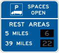 Motorist services-Truck parking availability - rest area