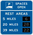 Motorist services-Truck parking availability - rest area
