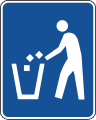 Motorist services-Litter container