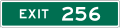 E1 series Exit number-3 Digit Exit Number (plaque)