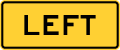 E1 series Exit number-Left (plaque)