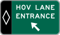 E8 series Preferential lane entrance, exit, and intermediate egress-Preferential Lane Entrance Direction (Post-Mounted)