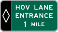 E8 series Preferential lane entrance, exit, and intermediate egress-Preferential Lane Entrance Advance