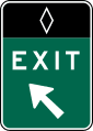 E8 series Preferential lane entrance, exit, and intermediate egress-Preferential Lane Direct Exit Gore