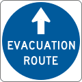 Emergency management signs-Evacuation route