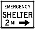 Emergency management signs-Emergency Shelter