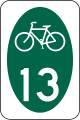 M1 series Route shields-State or local Bicycle Route