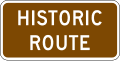 M11 series National Historic Trails-National Historic Trail - Historic Route (plaque)