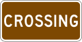 M11 series National Historic Trails-National Historic Trail - Crossing (plaque)