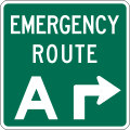 M4 series Route marker auxiliaries-Emergency Route