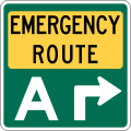 M4 series Route marker auxiliaries-Emergency Route