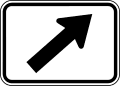 M6 series Directional arrow auxiliary signs-Diagonal Right Directional Arrow