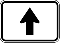 M6 series Directional arrow auxiliary signs-Straight Directional Arrow