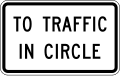 R1 series Stop and yield-To traffic in circle (plaque)
