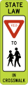 R1 series Stop and yield-In-street school crossing