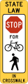 R1 series Stop and yield-In-street trail crossing