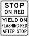R10 series Traffic signal-Stop on red - yield on flashing red after stop