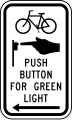 R10 series Traffic signal-Bicycle push button for green light with arrow