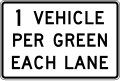R10 series Traffic signal-1 vehicle per green each lane
