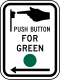 R10 series Traffic signal-Push button for green