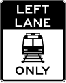 R15 series Rail and light rail-Light rail only in left lane